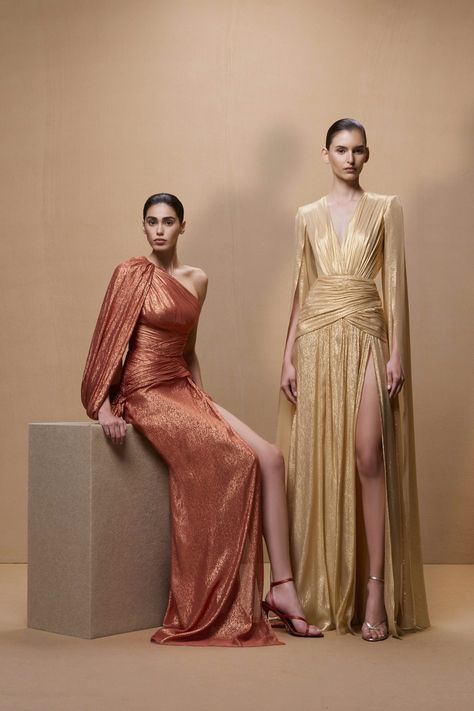 Zuhair Murad Resort 2025 Lookbook Zuhair Murad Resort, Zuhair Murad, Metallic Dress, Latest Outfits, Night Outfits, Long Sleeve Maxi Dress, Couture Fashion, Evening Wear, Runway Fashion