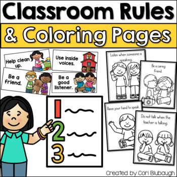 Classroom Rules Coloring Pages, Rules Coloring Pages, Classroom Rules, Good Listener, Coloring Pages, Color, Colouring Pages