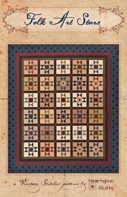 Heartspun Quilts ~ Pam Buda Printed Paper Pattern, Stars Quilt Pattern, Wildlife Quilts, Freebies Pattern, Pam Buda, Ohio Star, Art Stars, Picnic Quilt, Stars Quilt