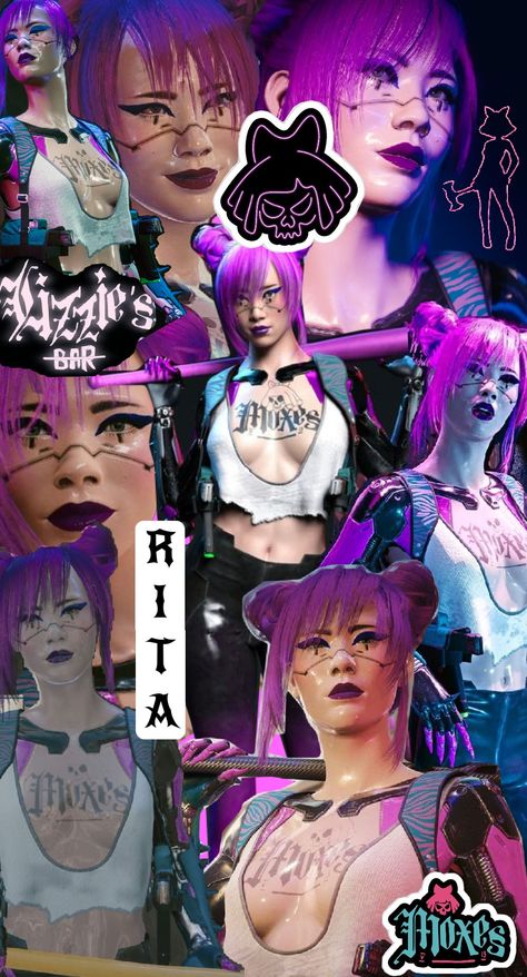 Rita Wheeler #ritawheeler #cyberpunk #cyberpunk2077 #mox #moxes #moxescyberpunk #ritacyberpunk Cyberpunk Moxes Art, Rita Wheeler Cyberpunk, Rita Wheeler, Songbird Cyberpunk, Cyberpunk Women, Noxus League Of Legends, Technology Theme, Cyberpunk Design, Cyberpunk Girl