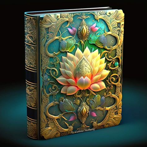 Fantasy Spellbook Art, Fantasy Box Design, Grimoire Book Fantasy Art, Spellbook Fantasy Art, Fantasy Spellbook, Spell Book Aesthetic, Magic Book Art, Fantasy Book Art, Fantasy Books Magic