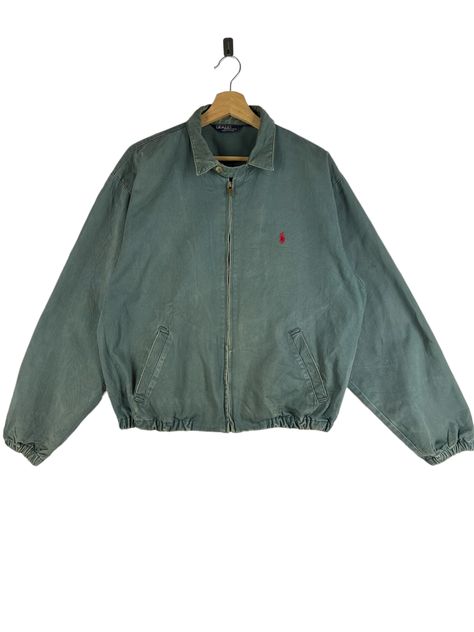 Harrington Jacket Men, Winter Drip, Ralph Lauren Harrington Jacket, Men Fashion Vintage, Polo Ralph Lauren Jacket, Ralph Laurent, Ralph Lauren Jacket, Harrington Jacket, Duck Canvas