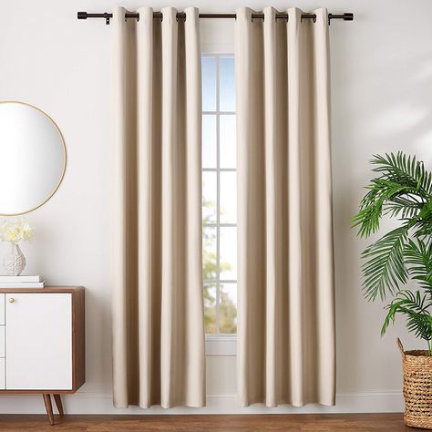 4 Amazon Private Labels You Need to Know About (Plus Top-Rated Picks) Black Blackout Curtains, Room Cooler, Drapes And Blinds, Bedroom Blinds, Layered Curtains, Buy Curtains, Quality Curtains, Amazon Basics, Window Room