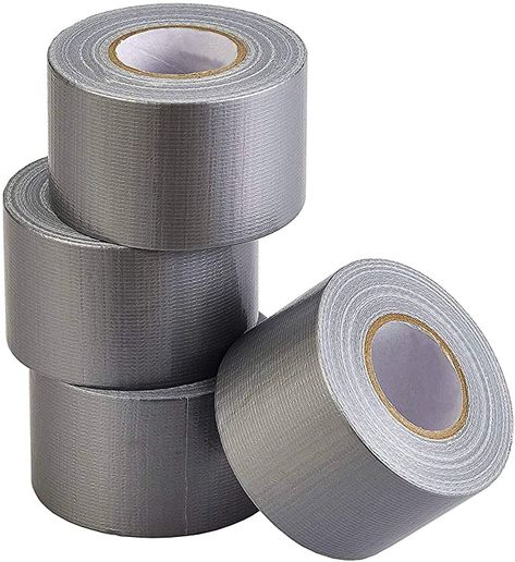 Amazon.com: LICHAMP Heavy Duty Silver Duct Tape Bulk Multi Pack, Travel Duct Tape Small Roll, 2 inch x 27 Yards x 4 Rolls (108 Total Yards), Ideal for Crafts and Sealing (Silver): Office Products Silver Tape, Mini Rolls, Travel Crafts, Packaging Tape, Duct Tape, Office Products, Pocket Size, Things To Buy, Granola