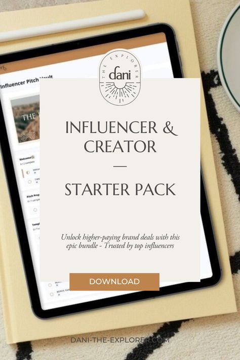 Influencer Template, Brand Deals, Media Kit Template, Viral Reels, Getting Fired, Media Kit, Instagram Influencer, Email Templates, Starter Pack