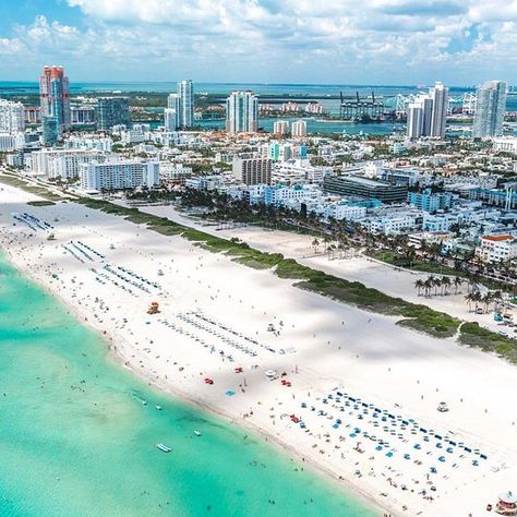 We love MIAMI BEACH   Isnt it just amazing!? #happyfriday #miamibeach #luxuryrealestate  : @southbeachhelicopters Ocean Drive Miami, South Beach Florida, Miami Living, Miami Airport, Moving To Miami, Instagram Locations, South Beach Miami, Ocean Drive, Most Beautiful Beaches