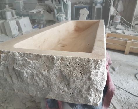 AtaMarbleDesign | Etsy Powder Room Sink Vanity, Stone Trough Sink, Limestone Sink, Sink Powder Room, Carved Sink, Marble Bathroom Sink, Travertine Sinks, Stone Bathroom Sink, Floating Sink