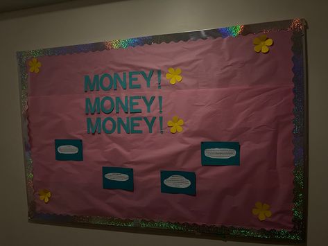 Mamma Mia Bulletin Board, Ra Bulletins, Money Money Money, Ra Bulletin Boards, Ra Ideas, Mama Mia, How To Save Money, Bulletin Boards, Bulletin Board