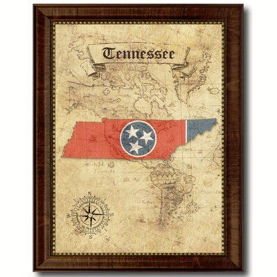 Interior Cottage, Tennessee State Flag, Tennessee State, Vintage Flag, 3d Rose, Custom Picture Frame, Framed Maps, Map Canvas, Office Interior