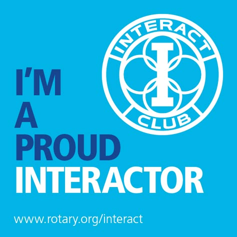 August is Membership Month at #Rotary. Share this graphic to let your friends know that you're a proud Interactor. #WeAreRotary #Interact Interact Club, Rotary Club, Church Graphic Design, Social Change, Allianz Logo, Inspire Me, Middle School, Leadership, Pins