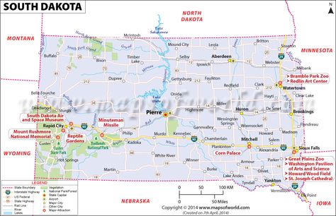 South Dakota (SD) Map Pierre South Dakota, South Dakota Road Trip, South Dakota Vacation, South Dakota Travel, Road Trip Map, South Dakota State, Badlands National Park, Sioux City, Outdoors Quotes