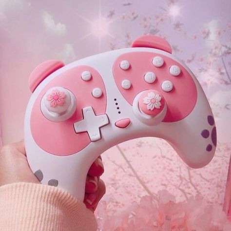 Cute Controller, Nintendo Switch Controller, Gamecube Controller, Pet Raccoon, Nintendo Switch Case, Video Game Room Design, Pink Panda, Nintendo Switch Accessories, Switch Lite