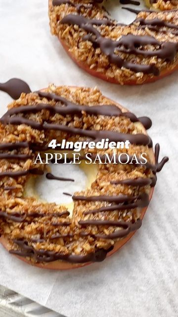 Apple Samoas Slices Healthy, Apple Slice Snacks, Almond Butter And Apples, Apple Slices Recipes Snacks, Samoa Apple Slices, How To Make Apple Chips, Apple Samoas Slices, Apple Slices Snack, Sliced Apples Recipes