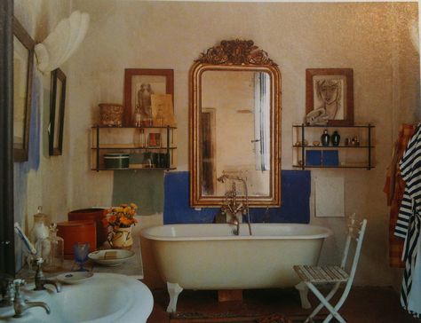 .♥.·:*pιn : ѕoyvιrgo soyvirgo.com*:·.♥ Mediterranean Photos, Tuscan Homes, Mediterranean Bathroom, Catholic Aesthetic, Royal Bathroom, Deco Retro, Splish Splash, House Room, Dream Rooms