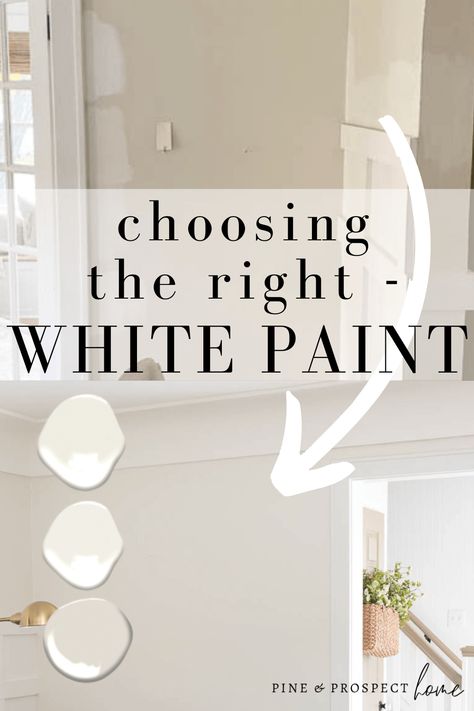 Cottage Paint Colors, Pine And Prospect Home, Pine And Prospect, Tahoe House, White Interior Paint, White Paint Color, White Wall Paint, Thrifted Decor, English Cottage Decor