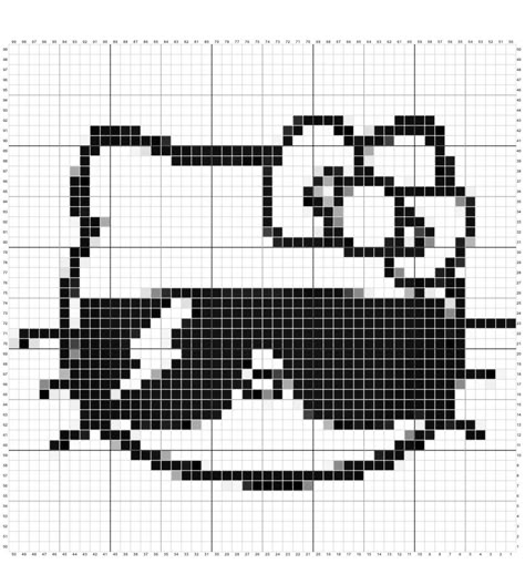 32x32 Pixel Art Grid Black And White, Junji Ito Pixel Art Grid, Y2k Pixel Art, Black Pixel Art, Pixel Art Black And White, Black And White Pixel Art, Crochet Templates, 32x32 Pixel Art Grid, Chunky Yarn Crochet Pattern