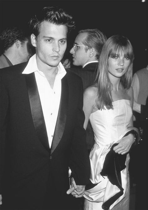 Johnny Depp And Kate Moss, Love Is Scary, 90s Couples, John Depp, Famous Couples, Power Couple, Kate Moss, Celebrity Couples, Couples Photoshoot