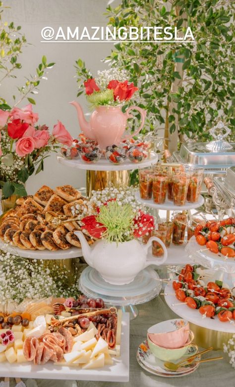 High Tea Baby Shower, Adult Tea Party, Spring Tea Party, English Tea Party, Tea Party Table, High Tea Party, Tea Party Theme, Spring Tea, Tea Party Food