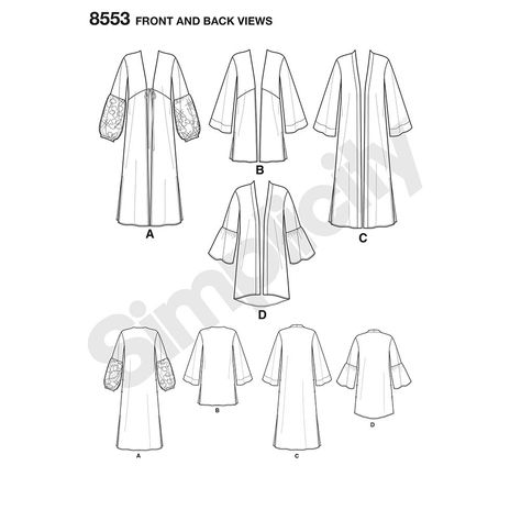 Kimono Sewing, Kimono Sewing Pattern, Vest Jackets, Vest Sewing Pattern, Long Duster Cardigan, Sewing Templates, Fall Sewing, Cardigan Kimono, Long Duster