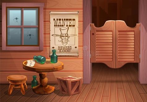 Wild West Background, Cowboys Bar, Cowboy Shop, Western Games, Western Saloon, Cowboy Posters, Cool Album Covers, Western Parties, Book Illustration Art