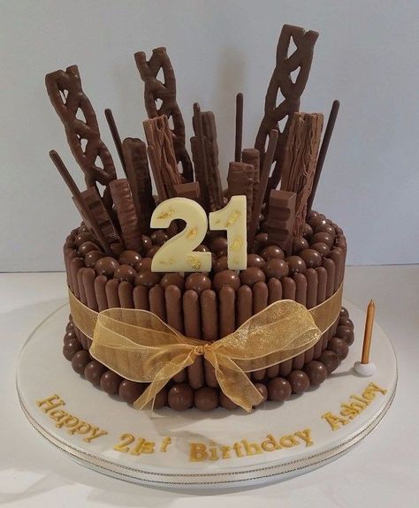 24+ Excellent Photo of 21St Birthday Chocolate Cake,  #21st #birthday #Cake #Chocolate #Excellent #photo Check more at https://c20.littlelion.space/24-excellent-photo-of-21st-birthday-chocolate-cake/ Chocolate Birthday Cake Ideas, 21st Birthday Cake For Guys, Chocolate Explosion Cake, Chocolate Cake Images, Birthday Chocolate Cake, Chocolate Caramel Cake, Chocolate Birthday Cake, 18th Cake, 21st Cake