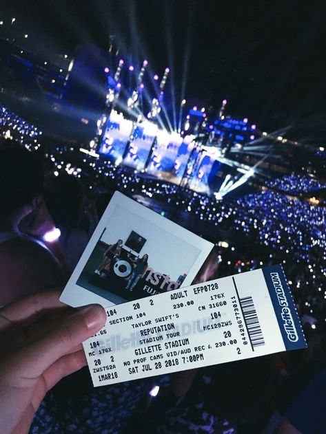 Concert Tickets Aesthetic, Polaroid Pictures Photography, Bucketlist Aesthetic, Tickets Aesthetic, Reputation Tour, Tour Music, Trendy Photography, Concert Ticket, Fotos Goals