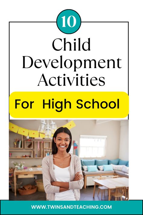 Are you teaching FACS and need some Child Development lesson plans to help you plan? Check out our family and consumer science blog post with ideas and activities! Facs Lesson Plans, Activities For High School Students, Cognitive Development Activities, Activities For High School, Facs Classroom, Prenatal Development, Child Development Activities, High School Activities, Middle School Lessons