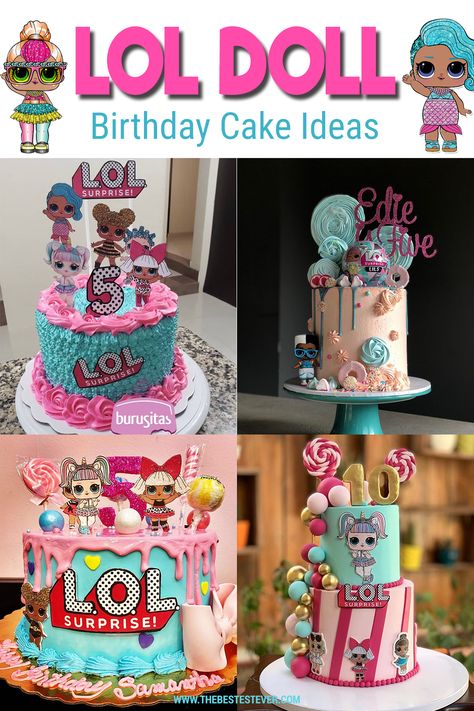 Looking for LOL Dolls cake ideas? We showcase a couple that should be perfect for your little girl's birthday party #loldolls #loldollscake #cakeideas #coolcakes #birthdaycakes #loldollsparty #birthdayparty Lol Dolls Cake Ideas, Lol Surprise Birthday Cake Ideas, Lol Birthday Cupcakes, Lol Birthday Party Ideas Cake, Doll Cake Design Birthday Parties, Lol Surprise Dolls Party Ideas Cake, Lol Cake Ideas, Lol Cakes Birthday Girl, Lol Birthday Cake Ideas