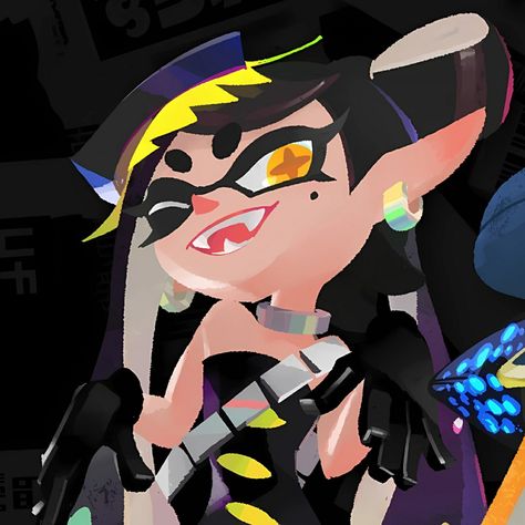 Callie Splatoon Icon, Pfp Nintendo, Callie Icon, Splatoon Icon, Callie Splatoon, Splatoon Video, Nintendo Splatoon, Callie And Marie, Clown Illustration