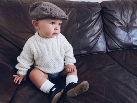 Traditional baby clothes, baby boy, knitted jumper, old fashioned baby clothes, flat cap, vintage baby boy Orion Outfits, Baby Boy Vintage Outfits, Preppy Baby Boy Outfits, Traditional Baby Boy Clothes, Baby Boy Holiday Outfit, Vintage Baby Boy Clothes, Preppy Baby Boy, Baby Boy Jumper, Traditional Baby Clothes