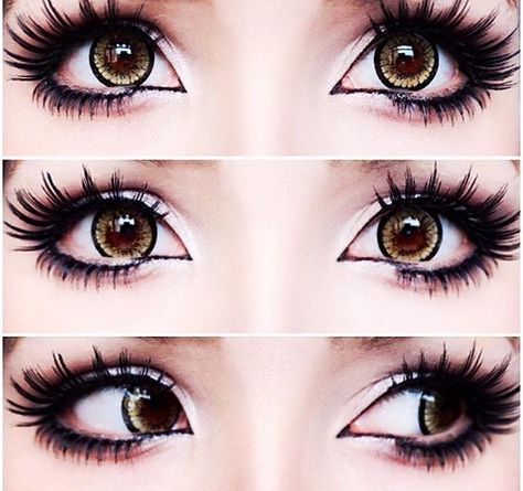 Brown Circle Lenses, Doll Lenses, Gyaru Aesthetic, Eye Contacts, Gyaru Makeup, Eye Contact Lenses, Cosplay Contacts, Kawaii Makeup, Halloween Contacts