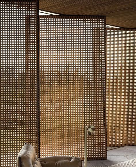 Sheet Gate Design, Lattice Room Divider, Rattan Partition, Louver Wall, Front Yard Halloween, Painting Ideas Pumpkin, Rattan Screen, Small Theatre Room, Burgundy Christmas Decor