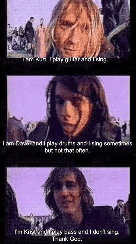 Where Did You Sleep Last Night, Krist Novoselić, Behind Blue Eyes, Nirvana Kurt Cobain, Nirvana Kurt, Grunge Band, Smells Like Teen Spirit, How To Play Drums, Dave Grohl