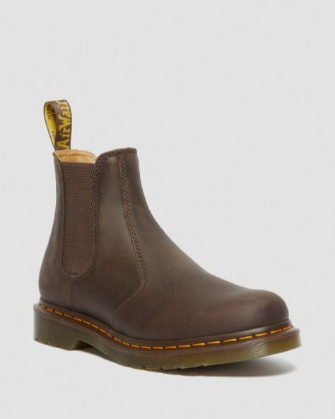 Brown Docs, Chelsea Boots Dr Martens, Dr Martens Chelsea Boots, 2976 Chelsea Boots, Dr Martens Chelsea, Dr Martens 2976, Crazy Horse, How To Style, Rick Owens