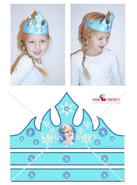 Elsa Crafts, Elsa Frozen Party, Elsa Crown, Frozen Crown, Diy Birthday Crown, Frozen Printables, Elsa Birthday Party, Frozen Party Decorations, Bday Party Kids