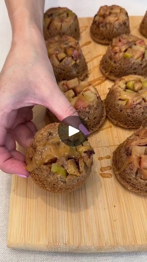 1M views · 2.8K reactions | easy fall treats | easy fall treats

delicious and easy upside down apple spice cakes are so good!

thanks for watching!
this video was produced by Network Media and Jacky P | By Jacky’s Kitchen | We're bringing in some brown
sugar. We're just going to go ahead and sprinkle this brown
sugar right on top of our chopped apples. This is going
to be an easy dessert. That is super delicious. Great all year
long. I love the grannysmith apples and the honey crisp
apples for baking but you guys let me know what you love most.
Next we're going to add a dash of cinnamon. Just going to
sprinkle this right onto each one here. Just a little bit.
You can use more or less cinnamon. Totally up to you.
We're going to a little bit of nutmeg. I love nutmeg. It
smells so good. Oh y Upside Down Apple Spice Cake, Easy Fall Treats, Apples For Baking, Apple Spice Cupcakes, Spice Cakes, Easy Apple Cake, Honey Crisp, Apple Spice Cake, Classic Apple Pie