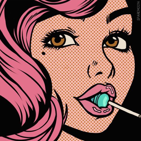 Pop Art Zombie, Pop Art Images, How To Act, Pop Art Drawing, Pop Art Women, Comic Book Art Style, Vintage Pop Art, Pop Art Girl, Comic Style Art