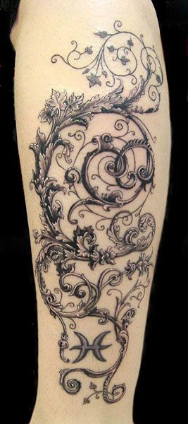 http://tattoo-ideas.us ##henna #tattoo #ink Filigree Leg Tattoo, Filigree Tattoo Women, Baroque Tattoo Design, Damask Tattoo, Skull Illusion, Illusion Tattoo, Victorian Tattoo, Filigree Tattoo, Vine Tattoos