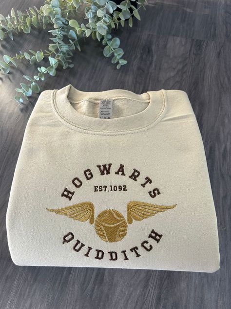 Sweatshirt Ideas, Clothes Brand, Harry Potter Sweatshirt, Kpop Diy, Dress Painting, Embroidery Hoodie, Harry Potter Gifts, Unique Hoodies, Everyday Gifts