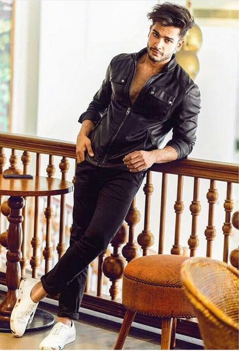 Rohit Khandelwal Rohit Khandelwal, Handsome Indian Men, Indian Male Model, Revival Clothing, Asian Male Model, Male Models Poses, Portrait Photography Men, Leather Coats, Indian Men Fashion