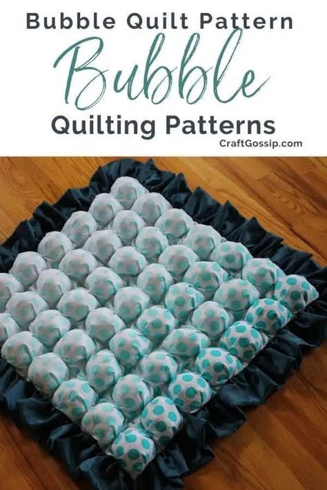 How To Make A Bubble Quilt – Quilting #bobblequilt Quilting #quilting #quilts #quiltpatterns #tutorials #craftgossip Bubble Quilt, Puff Quilt, Diy Baby Clothes, Quilting Inspiration, Baby Sewing Patterns, Quilting Tips, Free Motion Quilting, Quilting Tutorials, All Craft