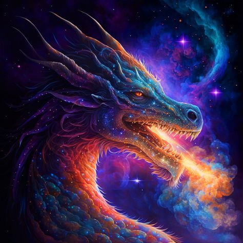 Celestial Dragon, Dragon Mythology, Space Dragon, Dragon Wallpaper, Magic Dragon, Hiasan Bilik Tidur, Snake Wallpaper, Mythical Creatures Fantasy, Dragon Artwork Fantasy