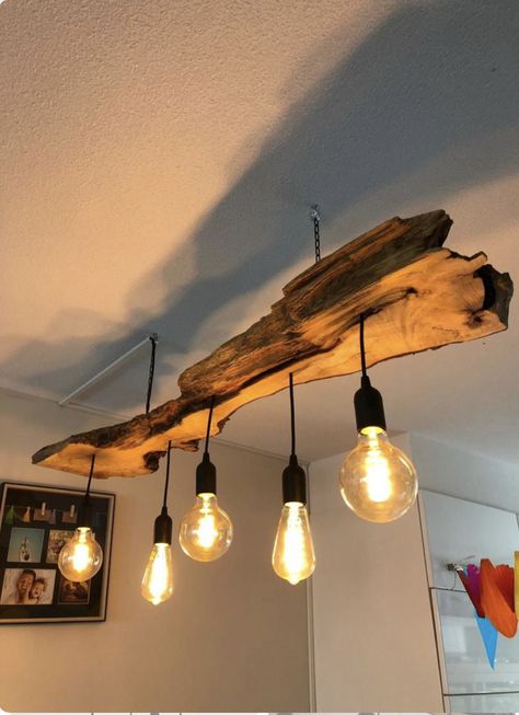 Wood Light Fixture, Apartment Studio, Diy Lampe, Studio Apartment Ideas, Modern Kitchen Design Open Concept, Modern Kitchen Design Luxury, Studio Apartment Decorating, Rustic Lighting, Wood Lamps