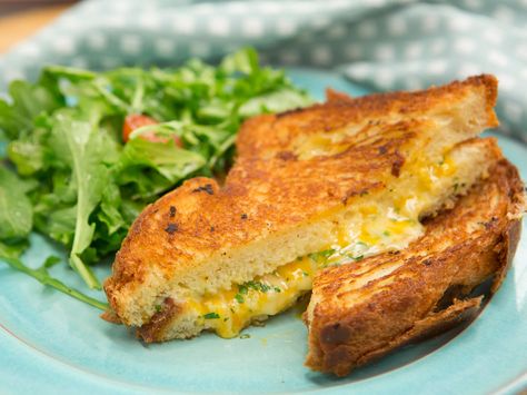 Buttery Brioche Grilled Cheese recipe from Geoffrey Zakarian via Food Network Brioche Grilled Cheese, The Kitchen Food Network, Geoffrey Zakarian, Grilled Cheese Recipe, Bread Ideas, Brioche Bread, Grilled Cheese Recipes, Comfort Food Recipes, Grilled Cheese Sandwich