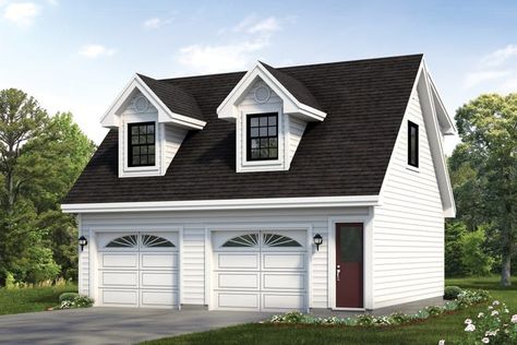 Cottage Garage, Carriage Garage, Garage Build, Yankee Barn Homes, Garage Plans With Loft, Garage Designs, Garage Apartment Plan, Plan Garage, Carriage House Garage