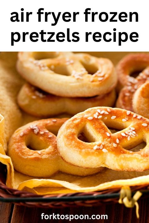 Air Fryer Trader Joe’s Frozen Pretzels. If you go crazy over soft pretzels you will love this easy method of reheating frozen soft pretzels in the air fryer for soft and chewy goodness. Air Fryer Soft Pretzels make the perfect snack idea for kids or adults. The best part? These Air Fryer Soft Pretzels are ready in under 5 minutes making them the perfect easy snack idea at home. Pretzels In Air Fryer, Frozen Pretzels, Best Trader Joes Products, Healthy Air Fryer, Air Fryer Recipe, Pretzels Recipe, Air Fryer Healthy, Soft Pretzels, Trader Joe