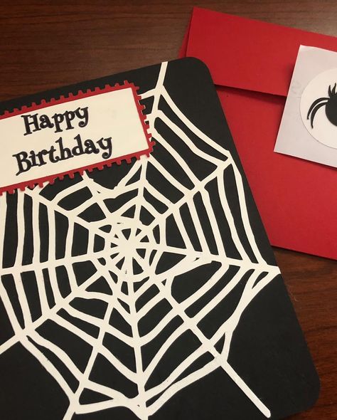 🕸️Walking in the Spiderwebs Personalized Greeting Card now available! https://thepaperprojectplace.etsy.com/listing/1778766804 #spiderweb #spider #halloween #october #spiderman #spiderlover #spidertheme #spidercard #blackwidow #octoberbirthday #halloweenbirthday #halloweencard #namecard #personalizedcard #greetingcard #blankcard #octobercard #spookycard #personalized #customcard #customized Spider Man Cards Handmade, Spiderman Card Ideas, Spiderman Card, Spider Card, Spider Theme, Man Cards, Spider Halloween, Bday Cards, October Birthday