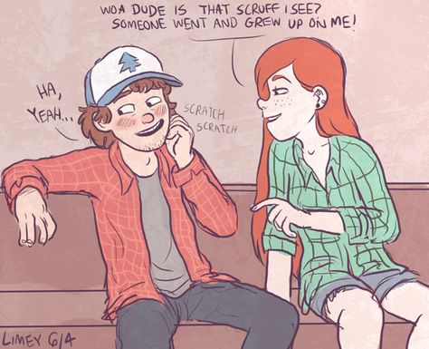 Wendy and Dipper Dipper And Wendy, Wendy Corduroy, Gravity Fall, Gravity Falls Au, Dipper And Mabel, Gravity Falls Fan Art, Gravity Falls Comics, Reverse Falls, Dipper Pines