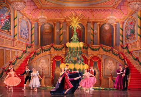 Nutcracker Ballet Stage Scenery, Nutcracker Ballet Set Design, Nutcracker Scenery Set Design, Nutcracker Set Design, Ballet Set Design, Russian Nutcracker, Nutcracker Aesthetic, Leap Movie, Homework Board