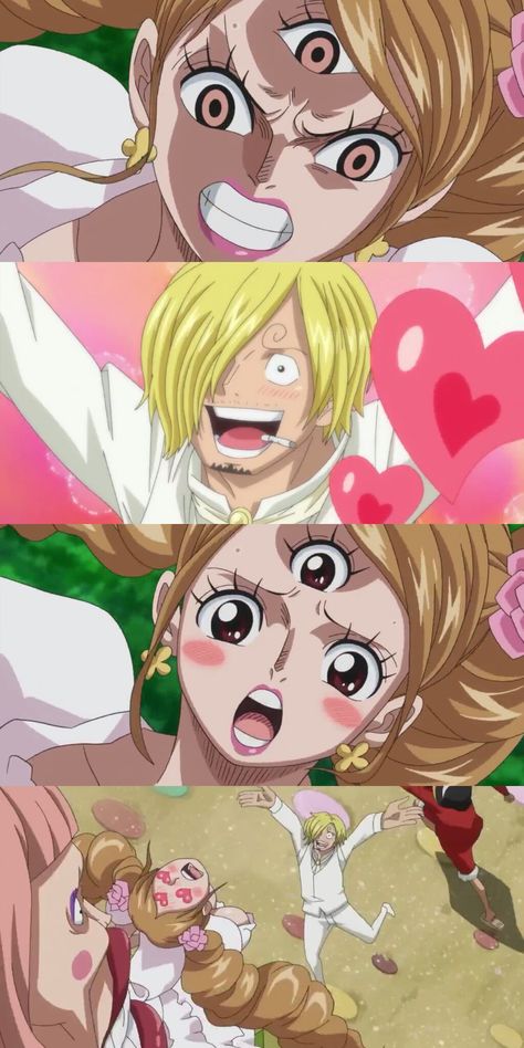 Charlotte Pudding Purin x Sanji Vinsmoke One Piece One Piece Sanji X Pudding, Charlotte Pudding Wallpaper, Sanji Mom, Mom Sanji, Pudding And Sanji, Sanji And Pudding, Sanji X Yn, One Piece Pudding, Sanji X Pudding